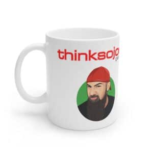 ThinkSoJoE Gaming White Ceramic Mug
