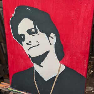 Jesse Katsopolis Original Stencil Art - Hand Painted 11x14 Wood - Full House