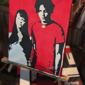 The White Stripes Original Stencil Art - Jack and Meg White Portrait - 11x14 Hand Painted Canvas