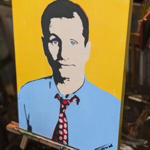 Al Bundy Original Stencil Art - Hand Painted 11x14 Wood - Married with Children