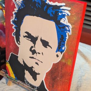 Stevo "SLC Punk!" Original Stencil Art - 11x14 Mixed Media on Wood Panel