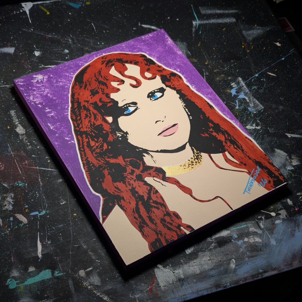 Chappell Roan stencil art photo