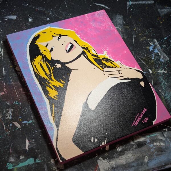 Sabrina Carpenter Stencil Art Photo