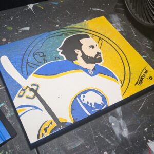 Alex Tuch "The Drought is Over" Original Stencil Art - 11x14" Mixed Media