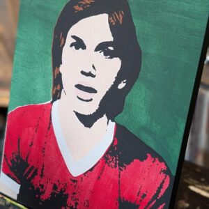 Michael Kelso Stencil Painting, That 70s Show Art, Acrylic on Wood (11x14)