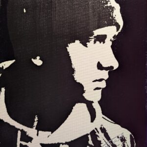 Eminem 8 Mile B-Rabbit Stencil Art Painting – Acrylic on Canvas Wall Art – 11x14