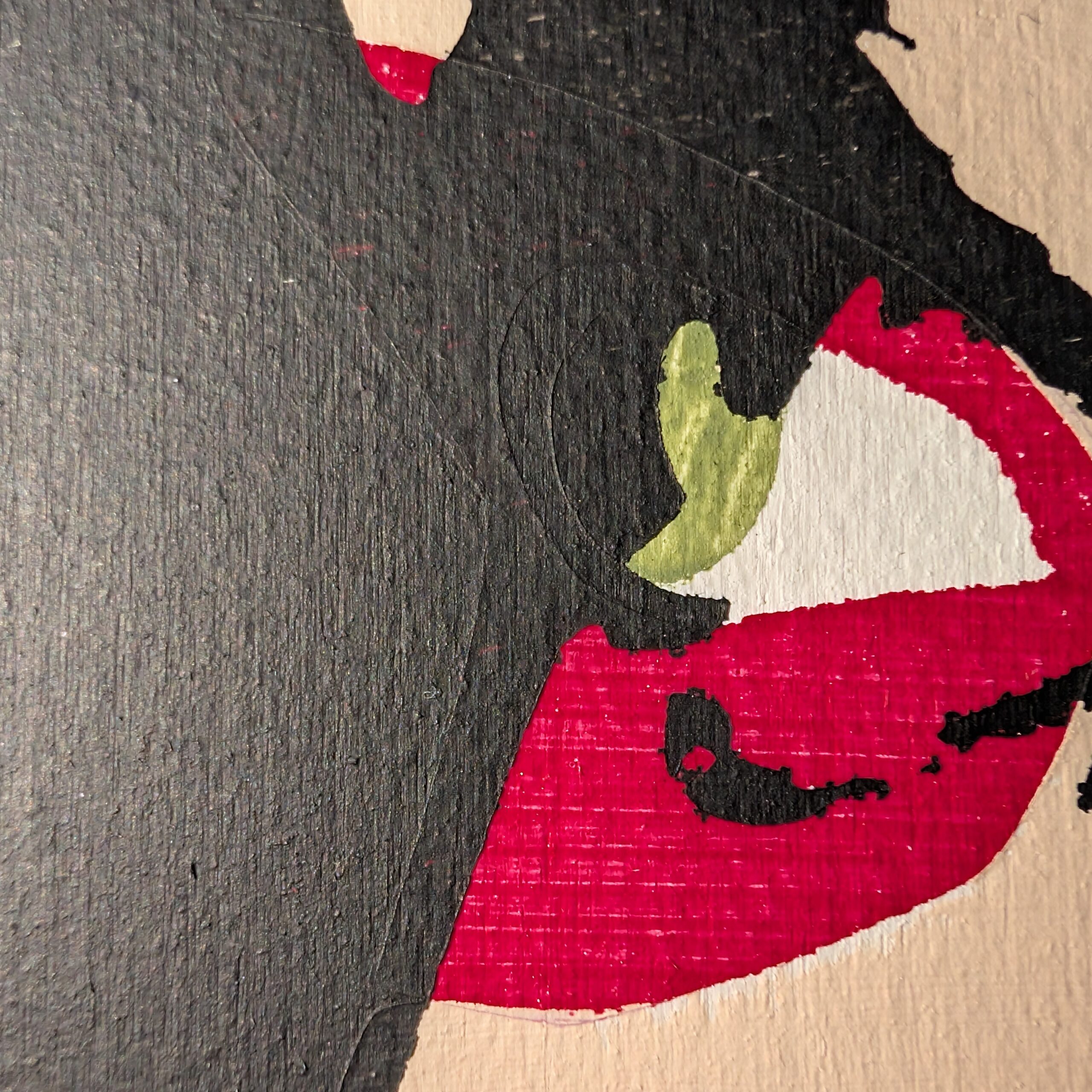 Gerard Way Hand-Painted Stencil Portrait (11x14") - Image 2