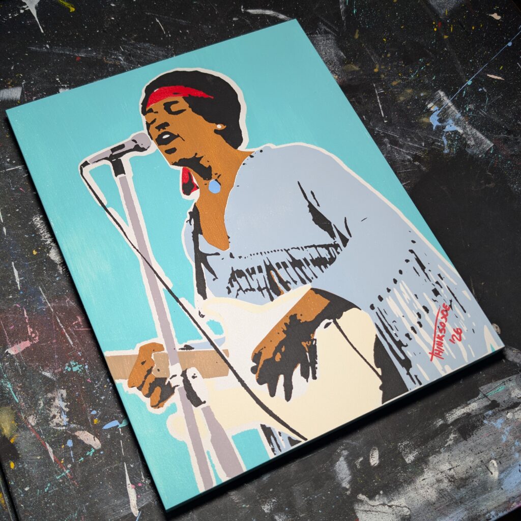 Jimi Hendrix painting photo