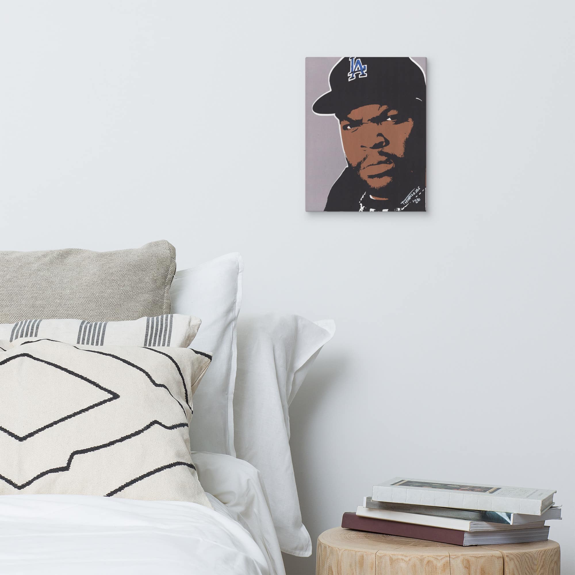 Ice Cube: Original Hand-Painted Stencil Portrait (11x14") - Image 8