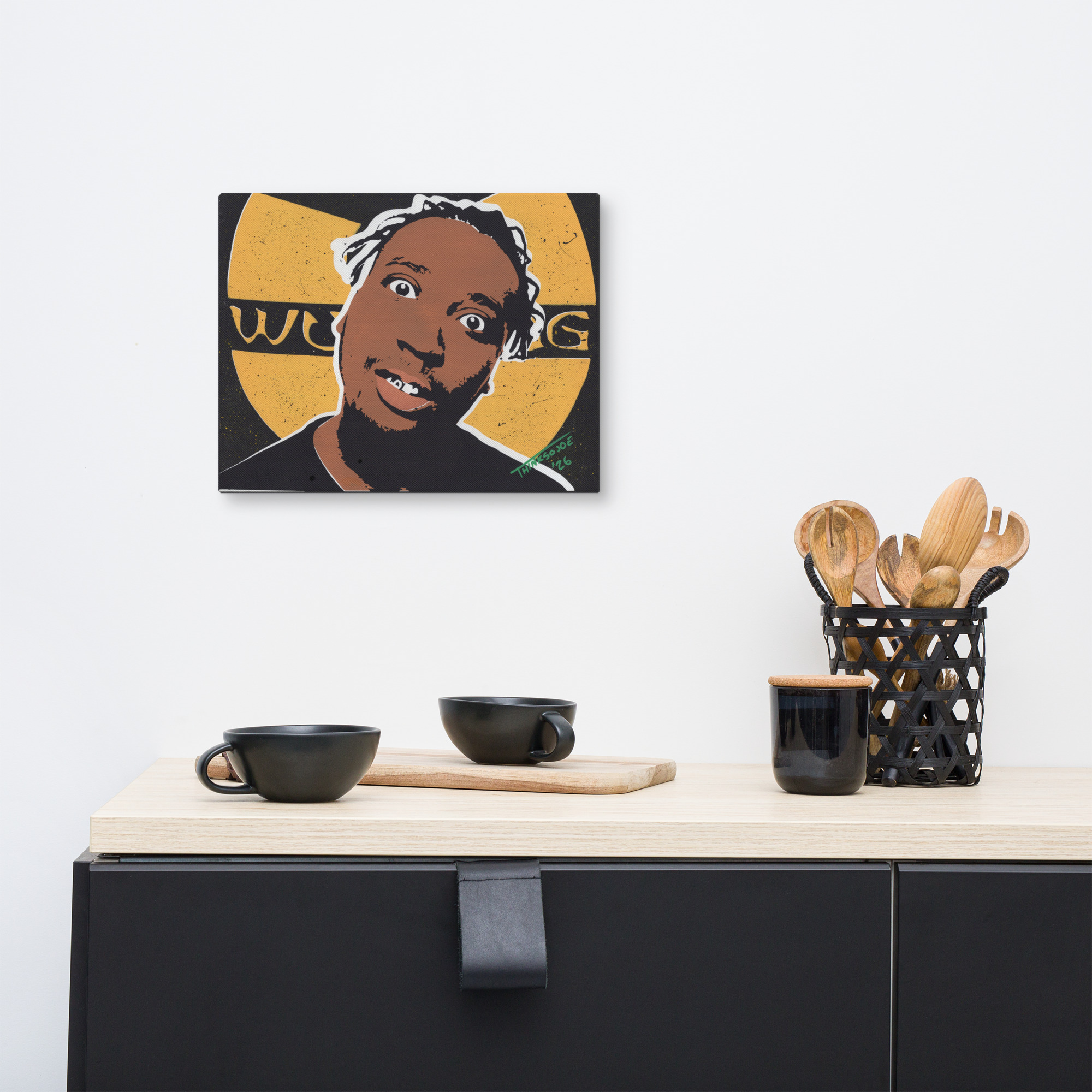 Ol' Dirty Bastard: Original Hand-Painted Stencil Portrait (14x11") - Image 4