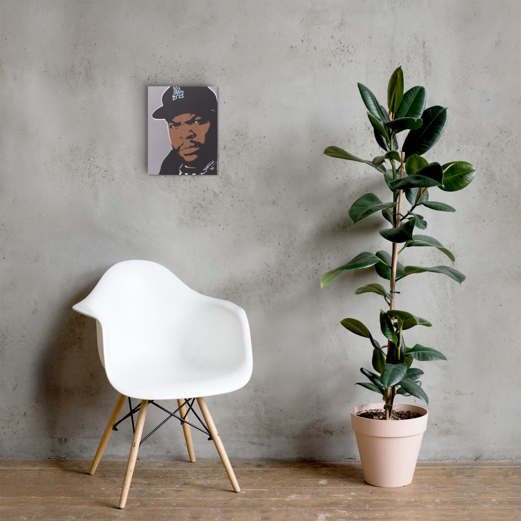 Ice Cube: Original Hand-Painted Stencil Portrait (11x14") - Image 12