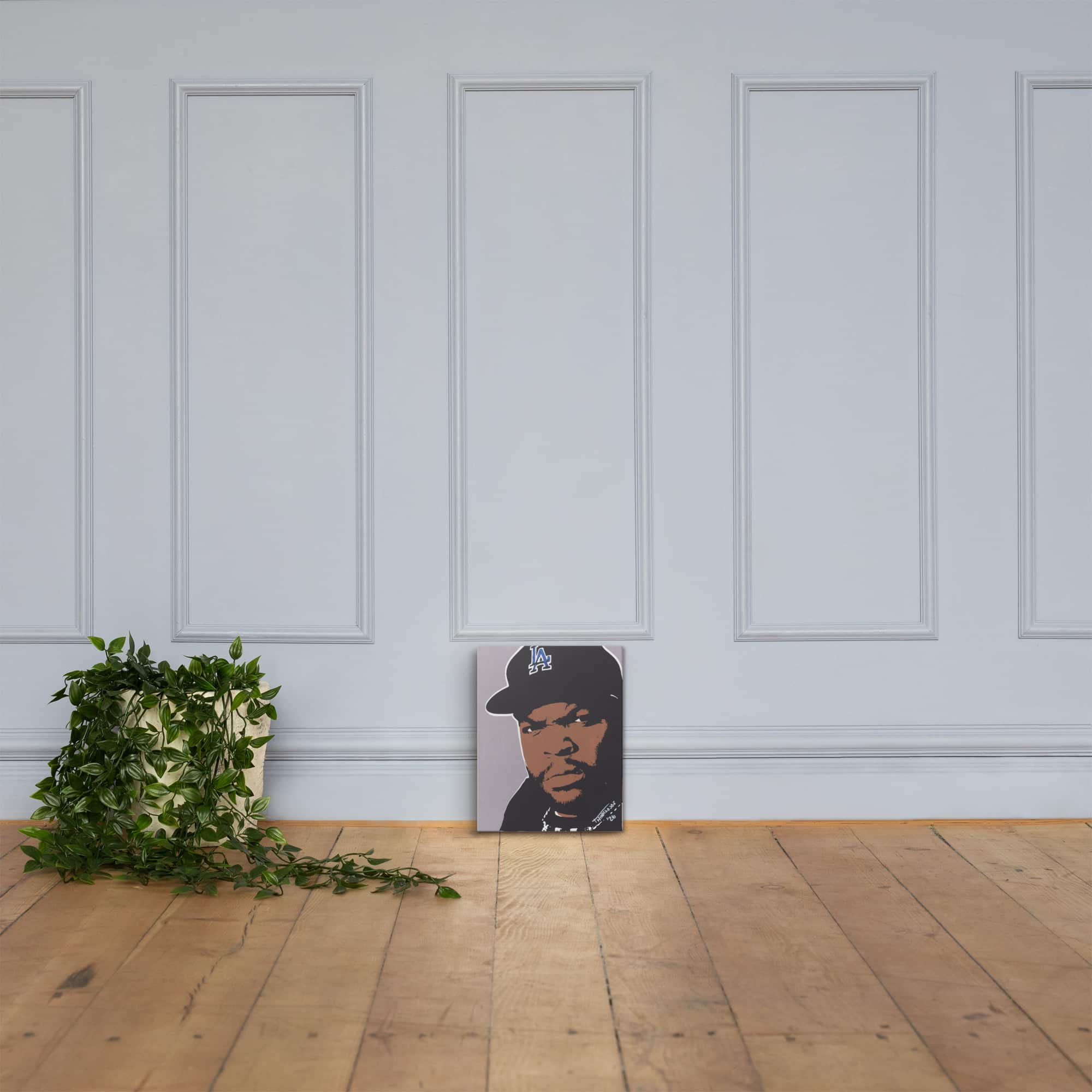 Ice Cube: Original Hand-Painted Stencil Portrait (11x14") - Image 13