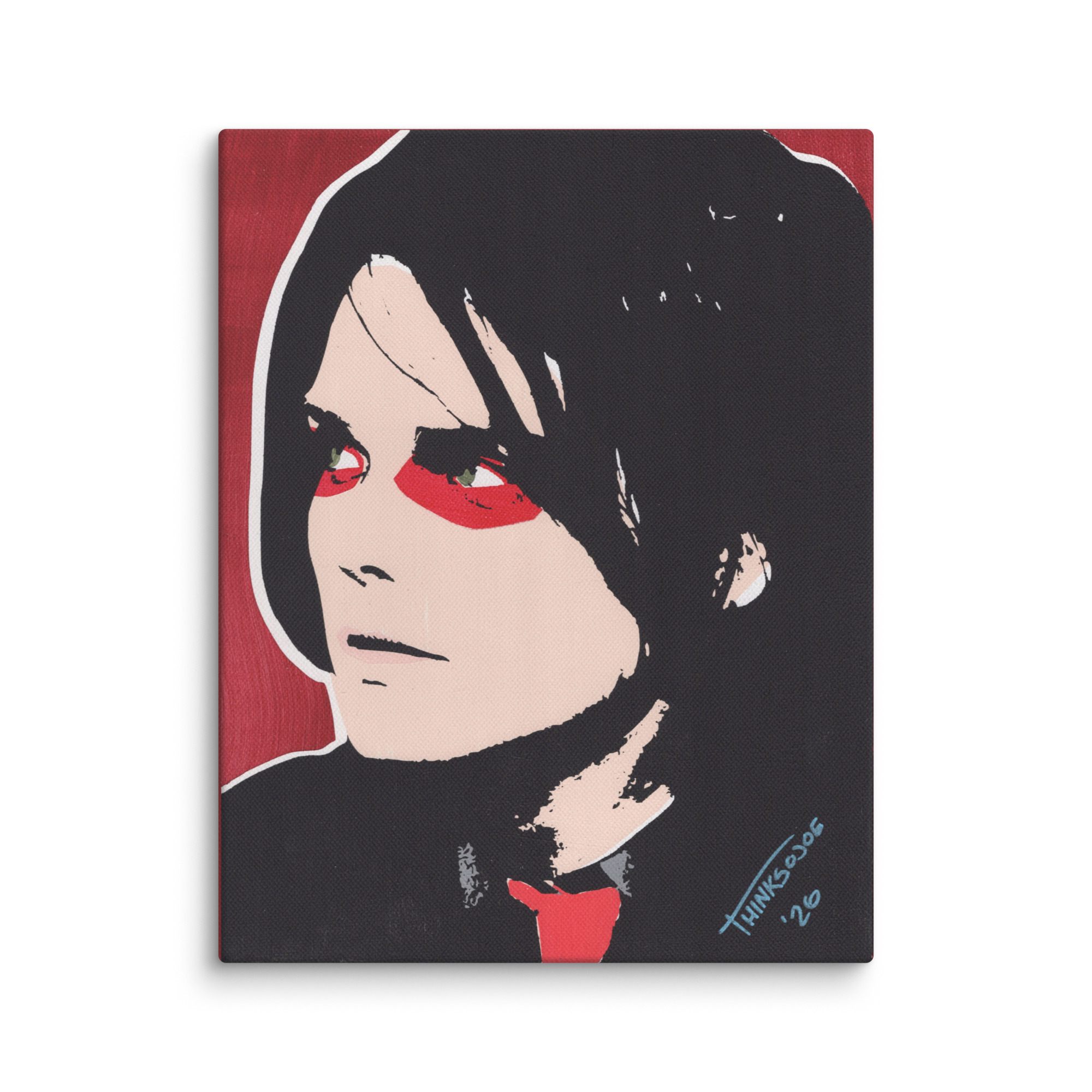 Gerard Way Hand-Painted Stencil Portrait (11x14") - Image 14
