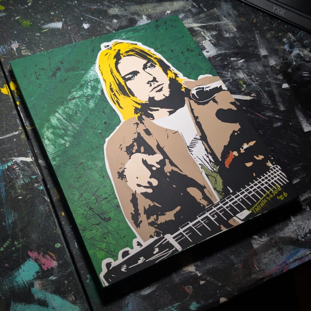 Kurt Cobain painting