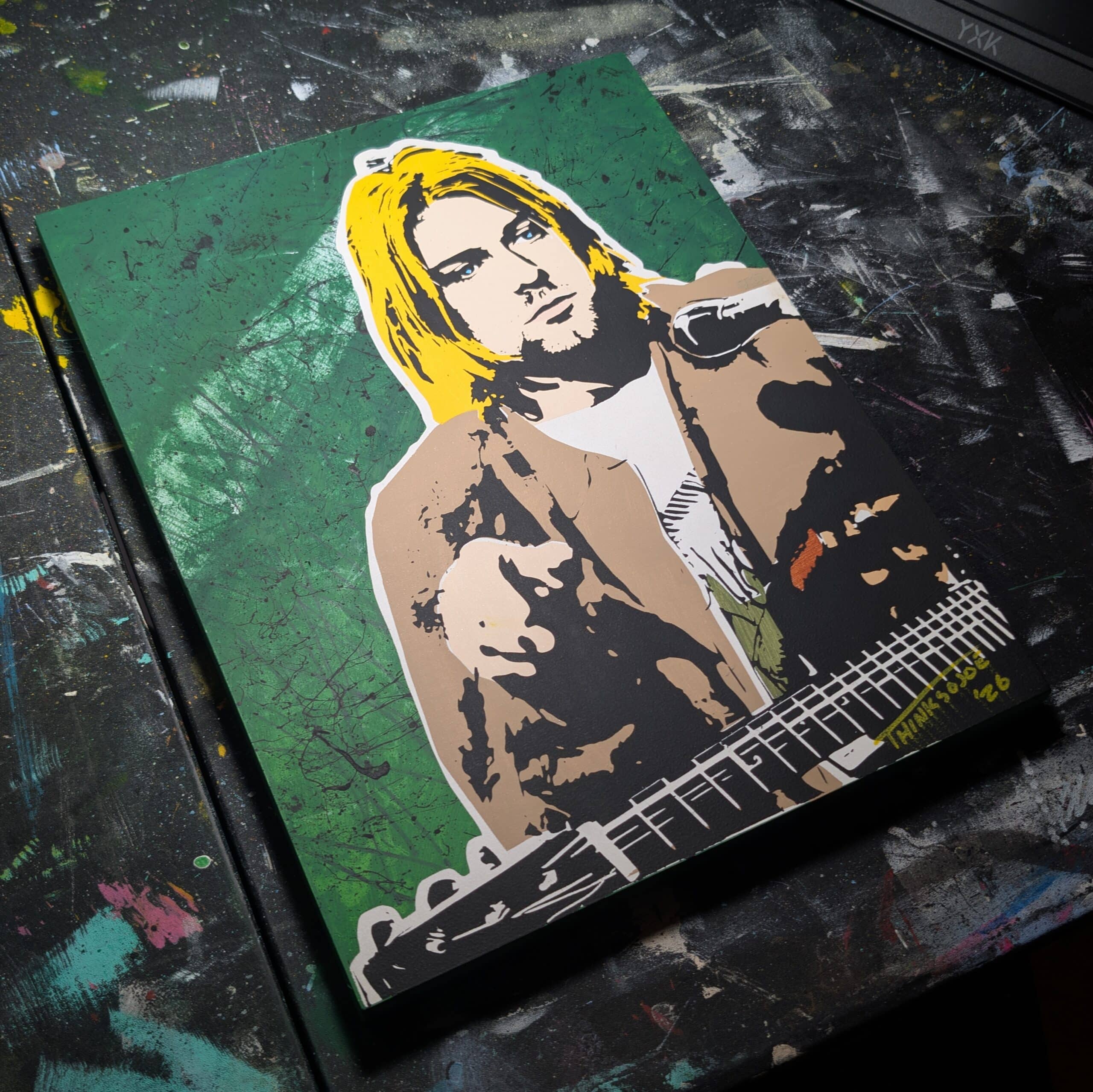 Kurt Cobain painting